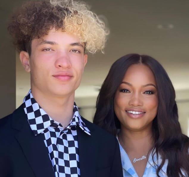Jaid Thomas Nilon with his mother Garcelle Beauvais.